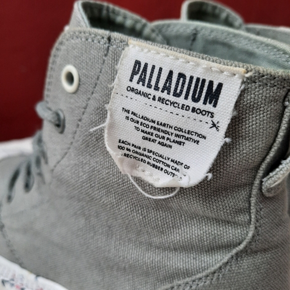 Palladium x Free People Earth Collection Hi Ankle Combat Boots Confetti Sole 7.5 - Picture 5 of 13